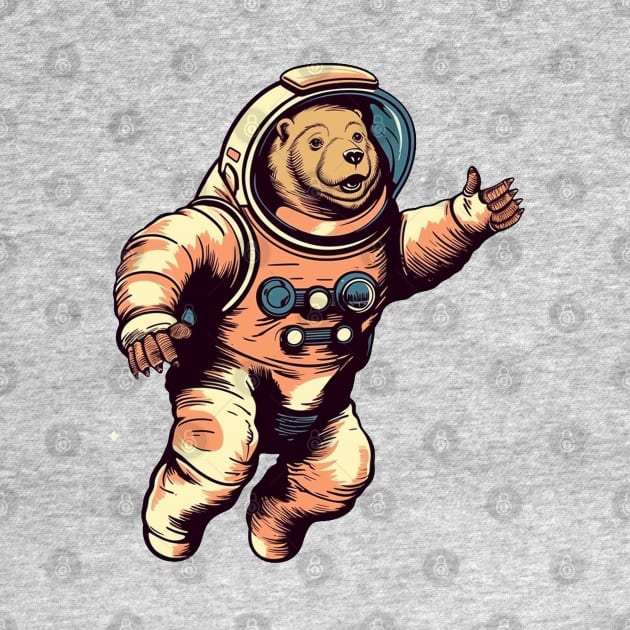 Bear Astronaut by tatadonets